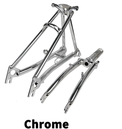 TIBROMTACK Titanium Fork and Rear Triangle for Brompton Bicycle 16 Inches Ultra Light Folding Bike Grade9 Ti Frame