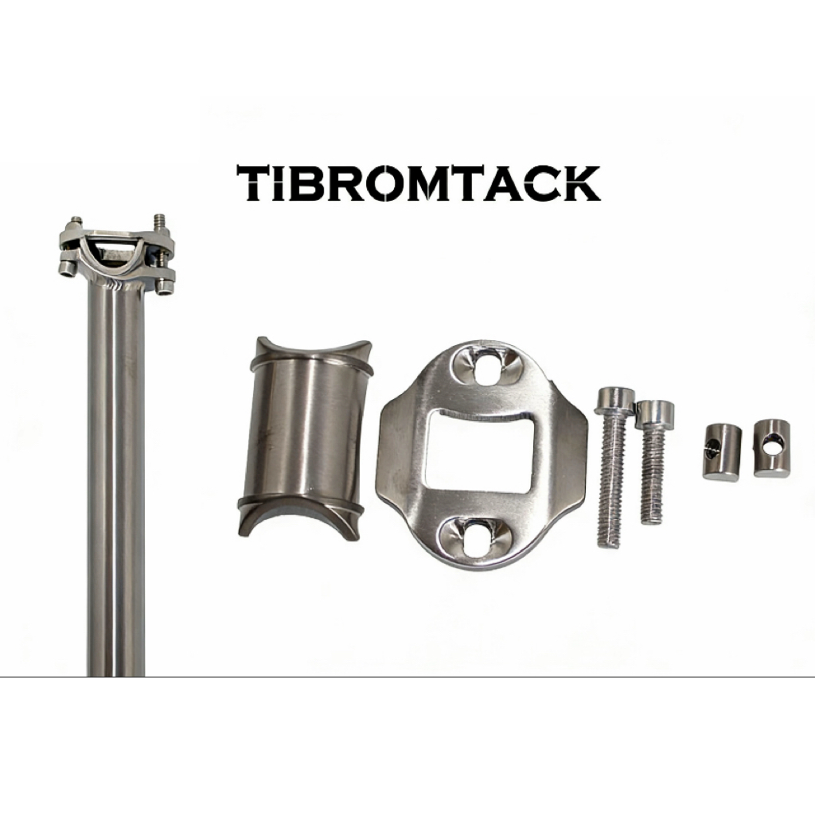 TIBROMTACK Titanium Bike Seat Post, 35cm 257g Lightweight High Strength for Road/Mountain Bikes
