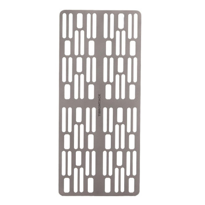 TIBROMTACK Titanium Grill Plate Ultralight Roasting Kitchen Utensils Cooling Rack for Outdoor BBQ Camping Backpacking Picnic on Fire