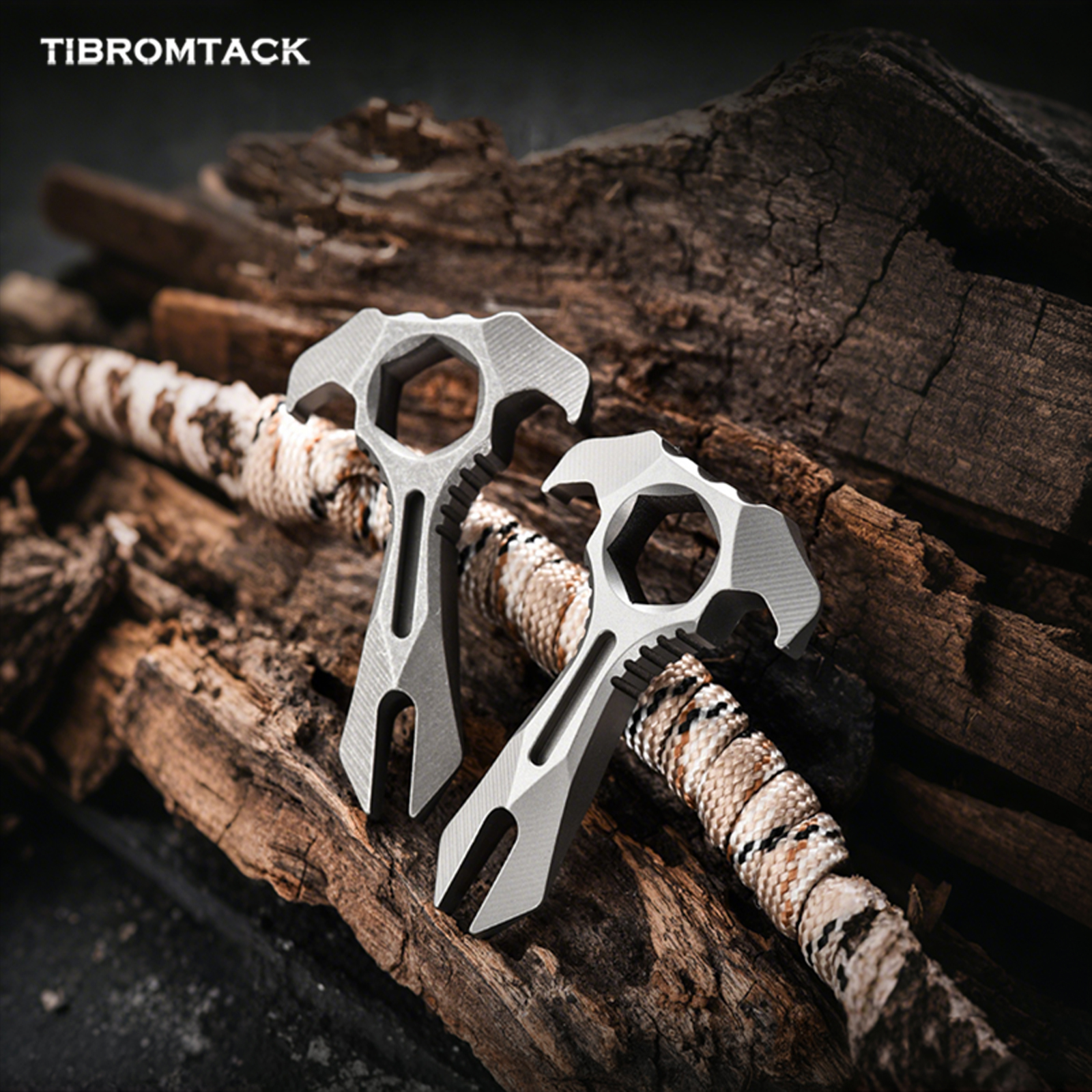 Titanium EDC Pry Bar, 1.85Inch Mini Multitool Mighty Bar, Lightweight 11g Non-Magnetic Titanium Tool for Outdoor Survival, Precision Work, Bottle Opening, Portable EDC Gear