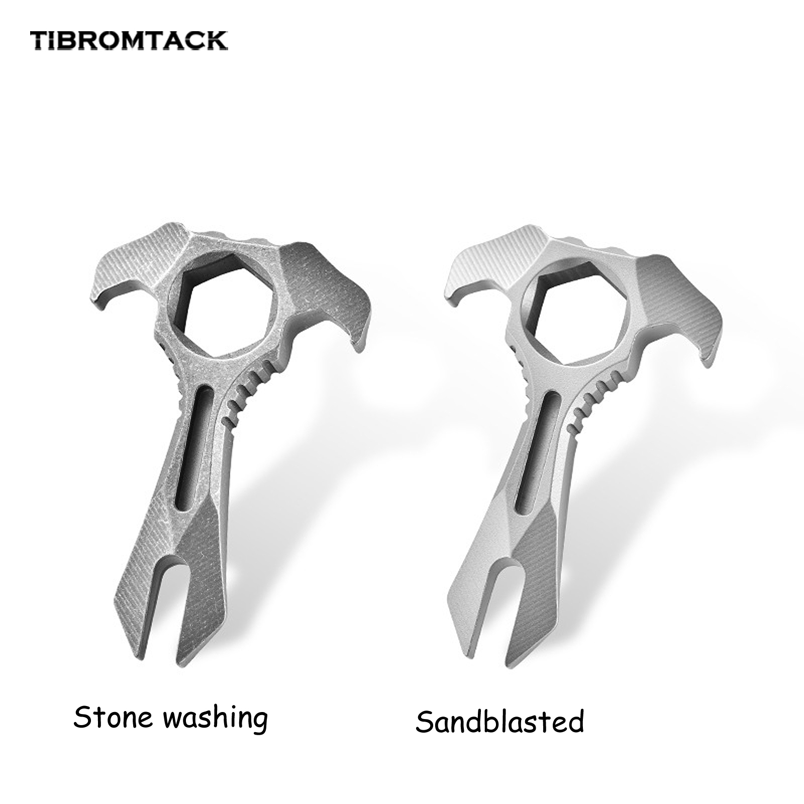 Titanium EDC Pry Bar, 1.85Inch Mini Multitool Mighty Bar, Lightweight 11g Non-Magnetic Titanium Tool for Outdoor Survival, Precision Work, Bottle Opening, Portable EDC Gear