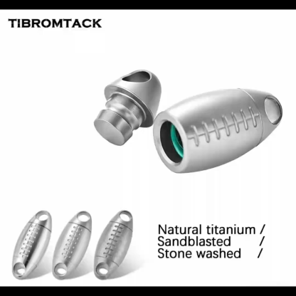 TIBROMTACK Titanium Quick Release Keychain - 30mm Football Key Fob