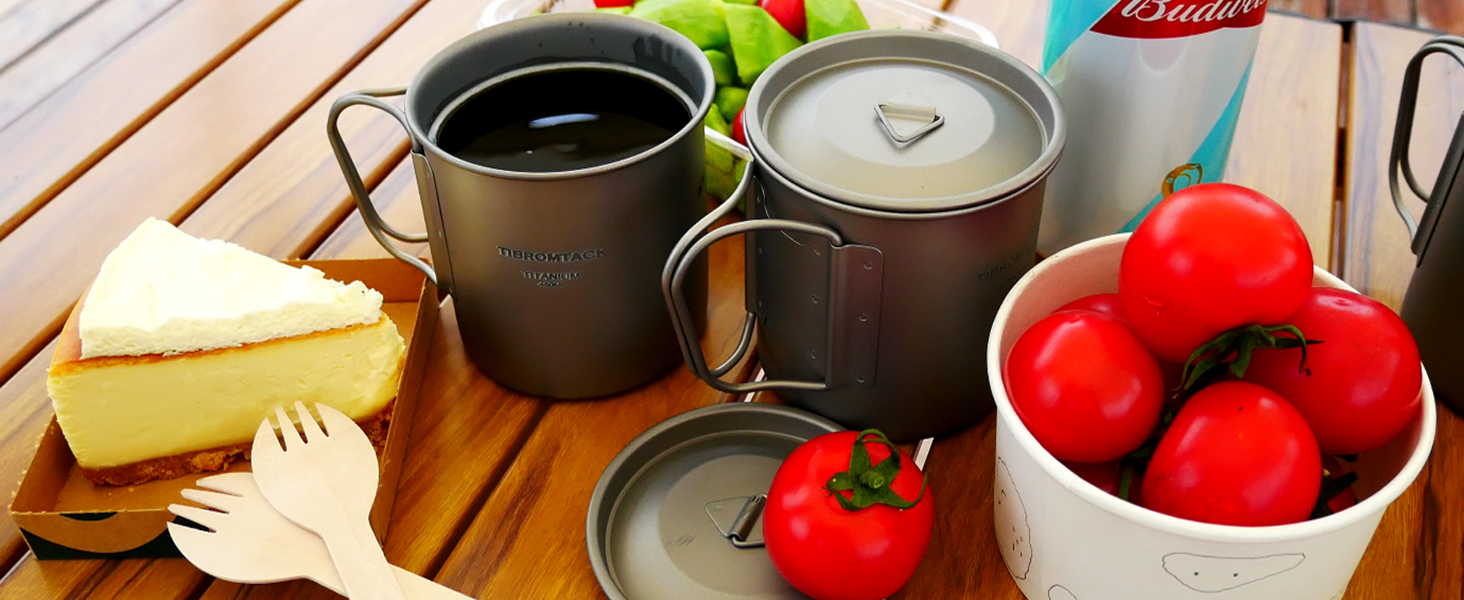 titanium cup for picnic
