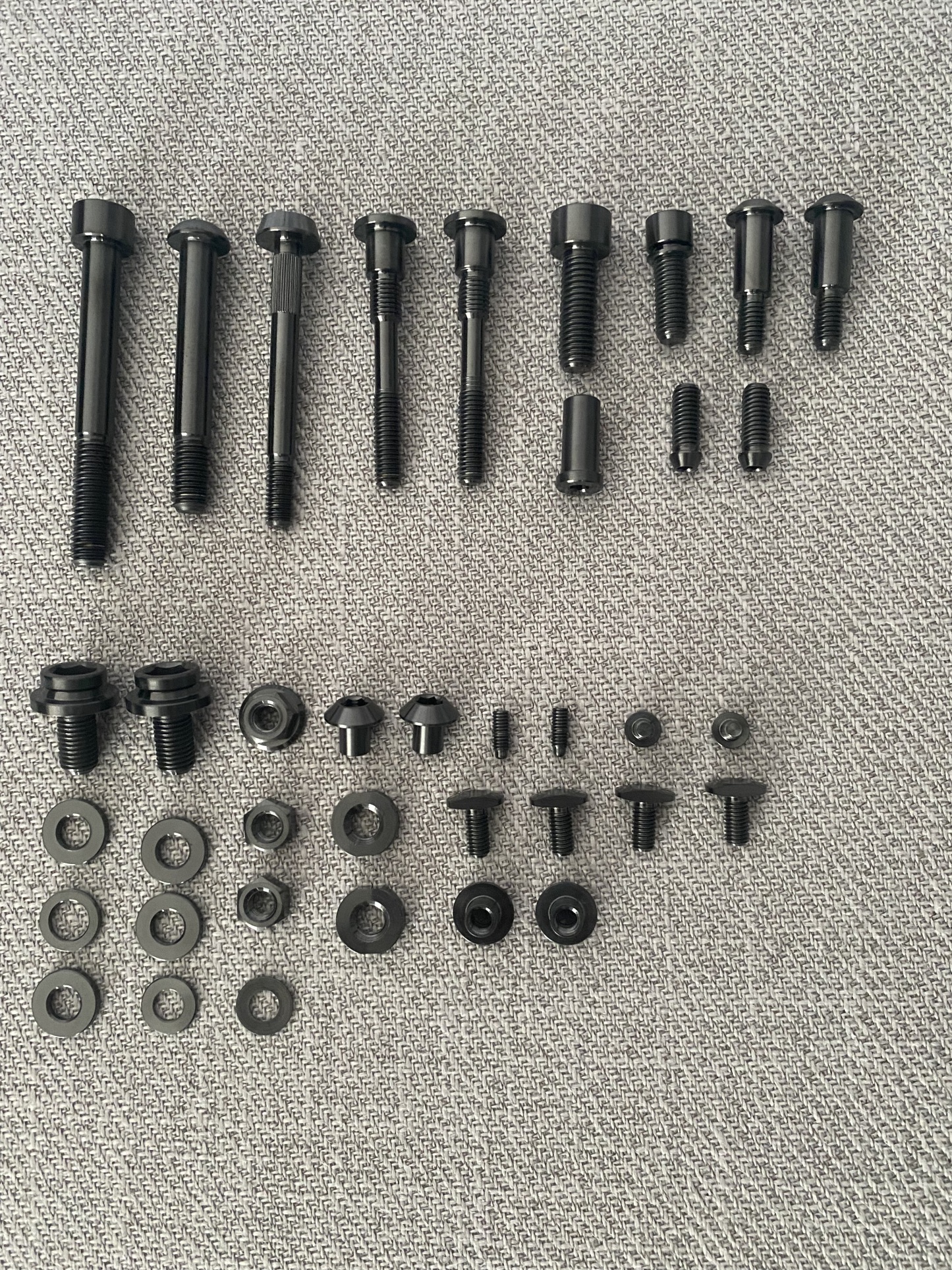 TIBROMTACK Titanium Bolts sets for Brompton Folding bike Whole Bicycle Ti Bolt screws set 2018+ C Line Bikes Ultra Light 124.8g Never Rust