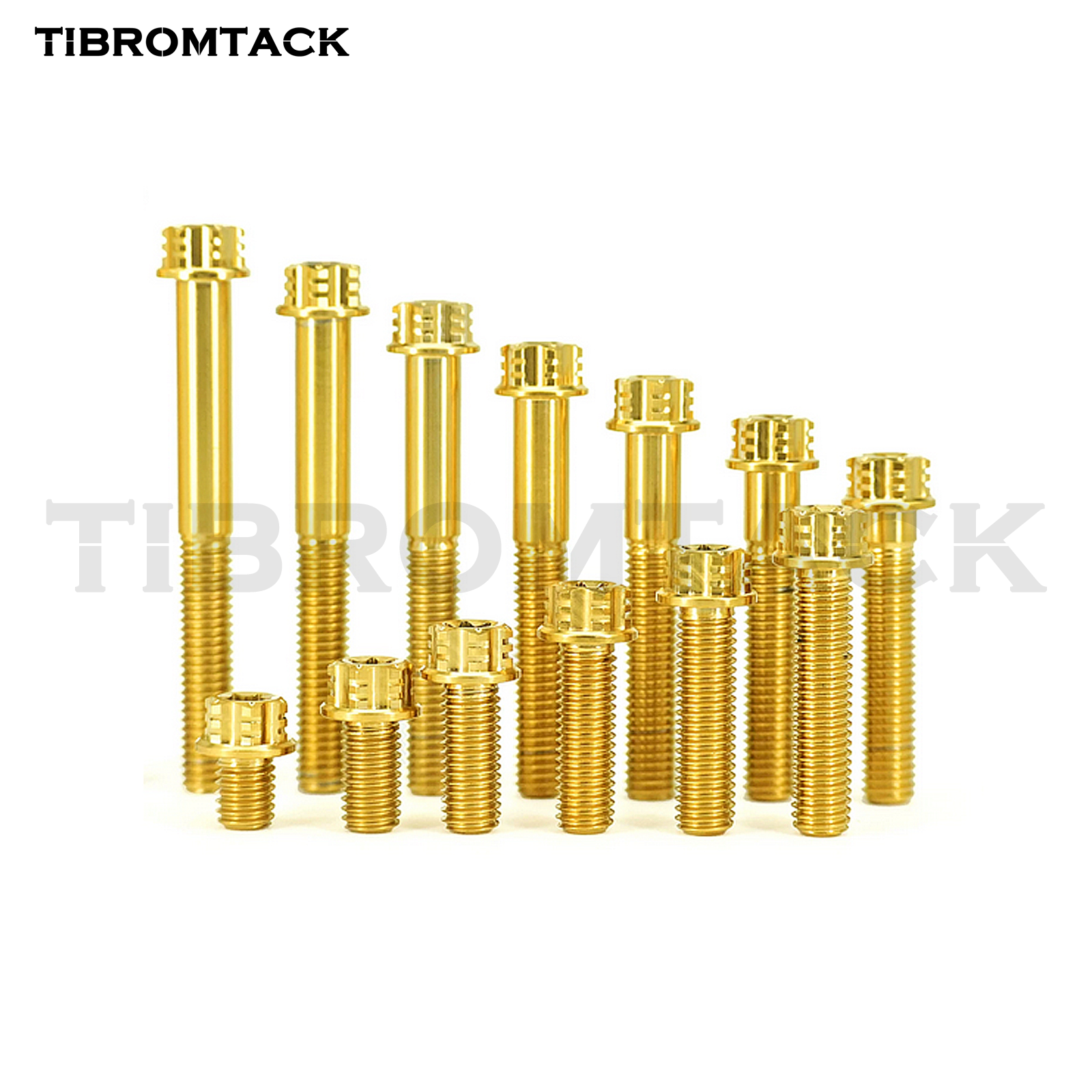 Gr5 Titanium Bolts M8 Torx Head 15‑50mm 1.25 Pitch CNC Machined Lightweight Rust‑Proof for Bike Motorcycle Car Modification 4Pcs/Pack | TIBROMTACK