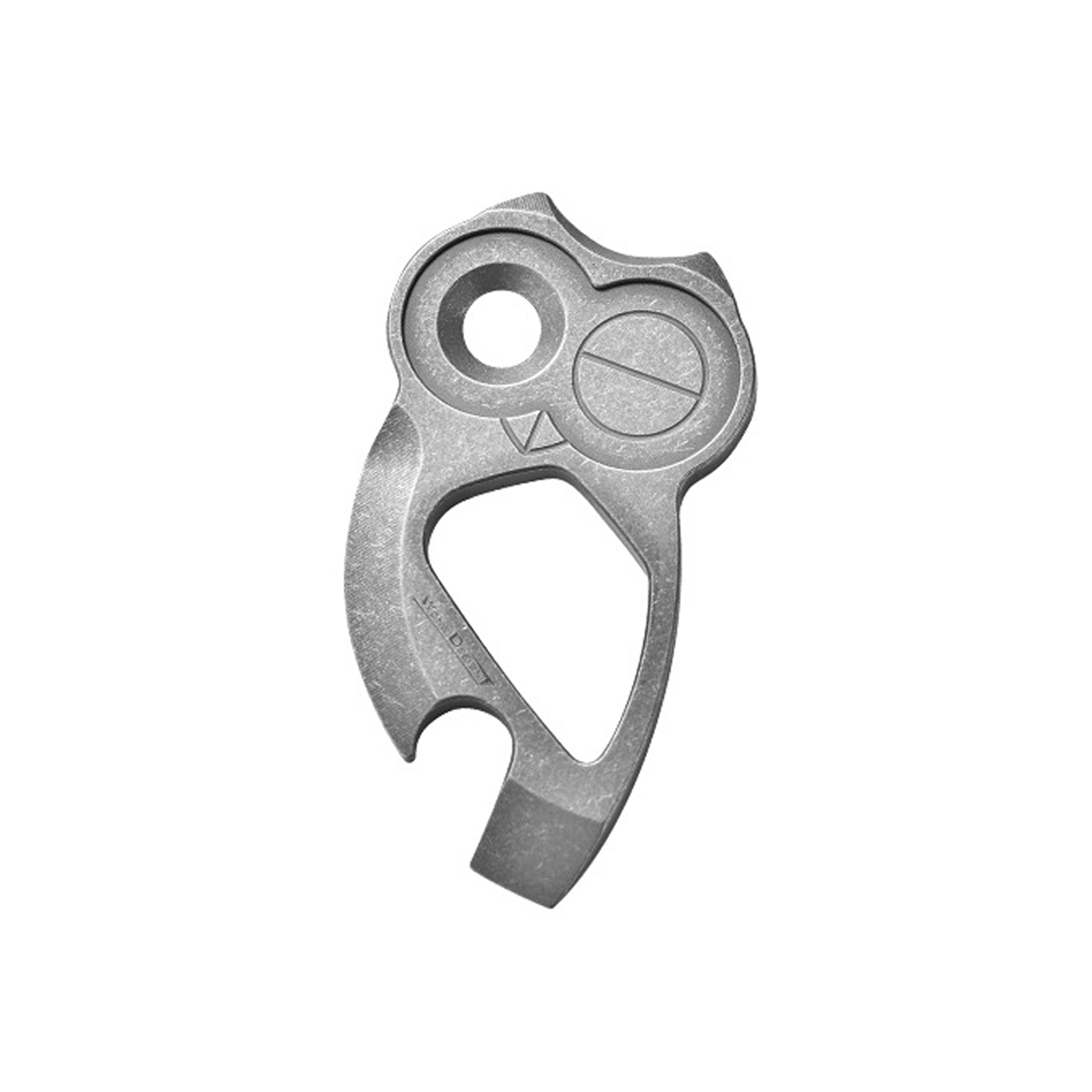 TIBROMTACK Titanium Alloy EDC Multifunctional Keychain, Creative Owl Bottle Opener, Lightweight 15g Durable Key Ring for Daily Carry & Outdoor Activities