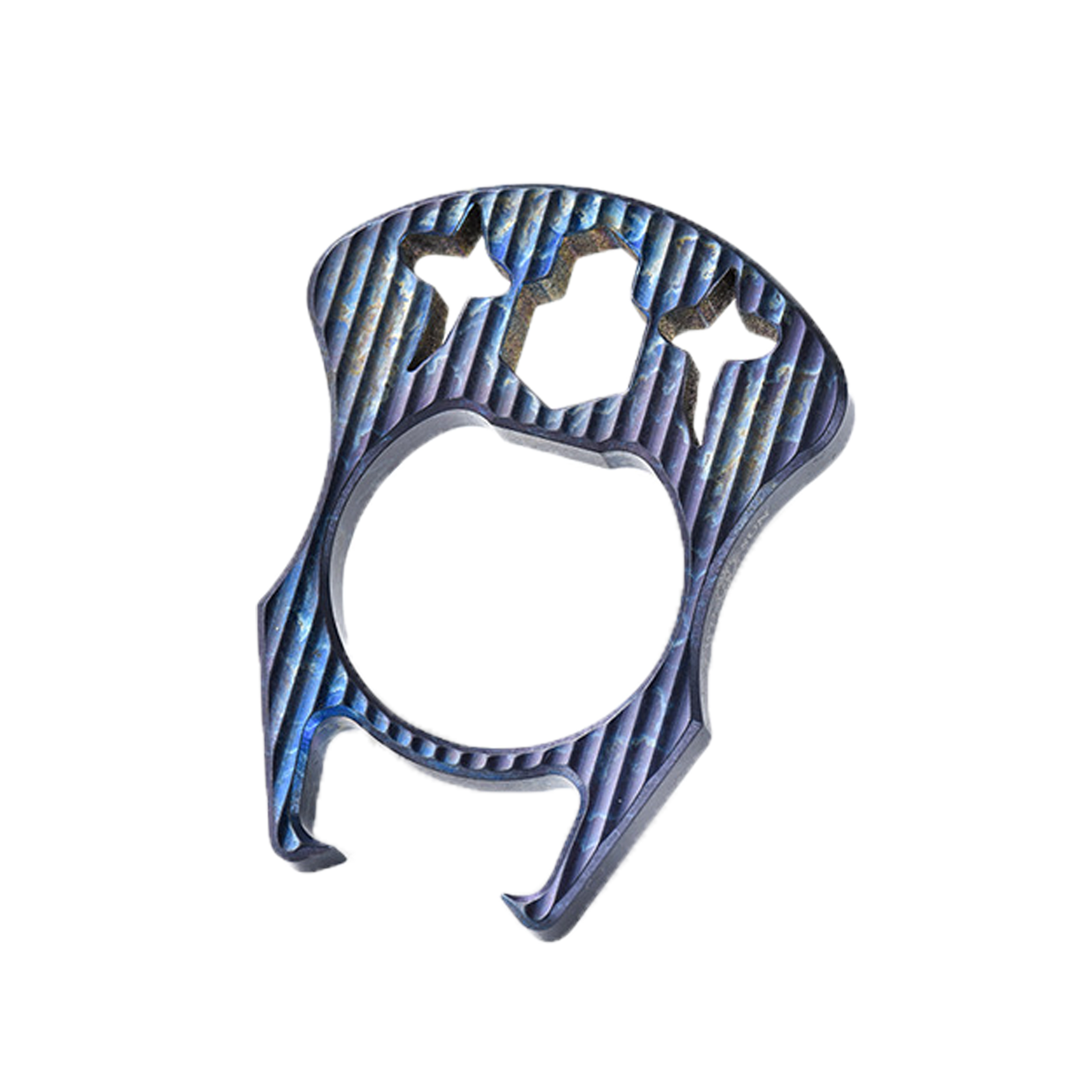 TIBROMTACK Titanium Alloy Pioneer EDC Keychain Multi Functional Bottle Opener Pry Bar Portable Handheld Fidget Toy Personalized Pendant Disassembly Tool 28g Lightweight Durable 4.3x5.5x0.6cm