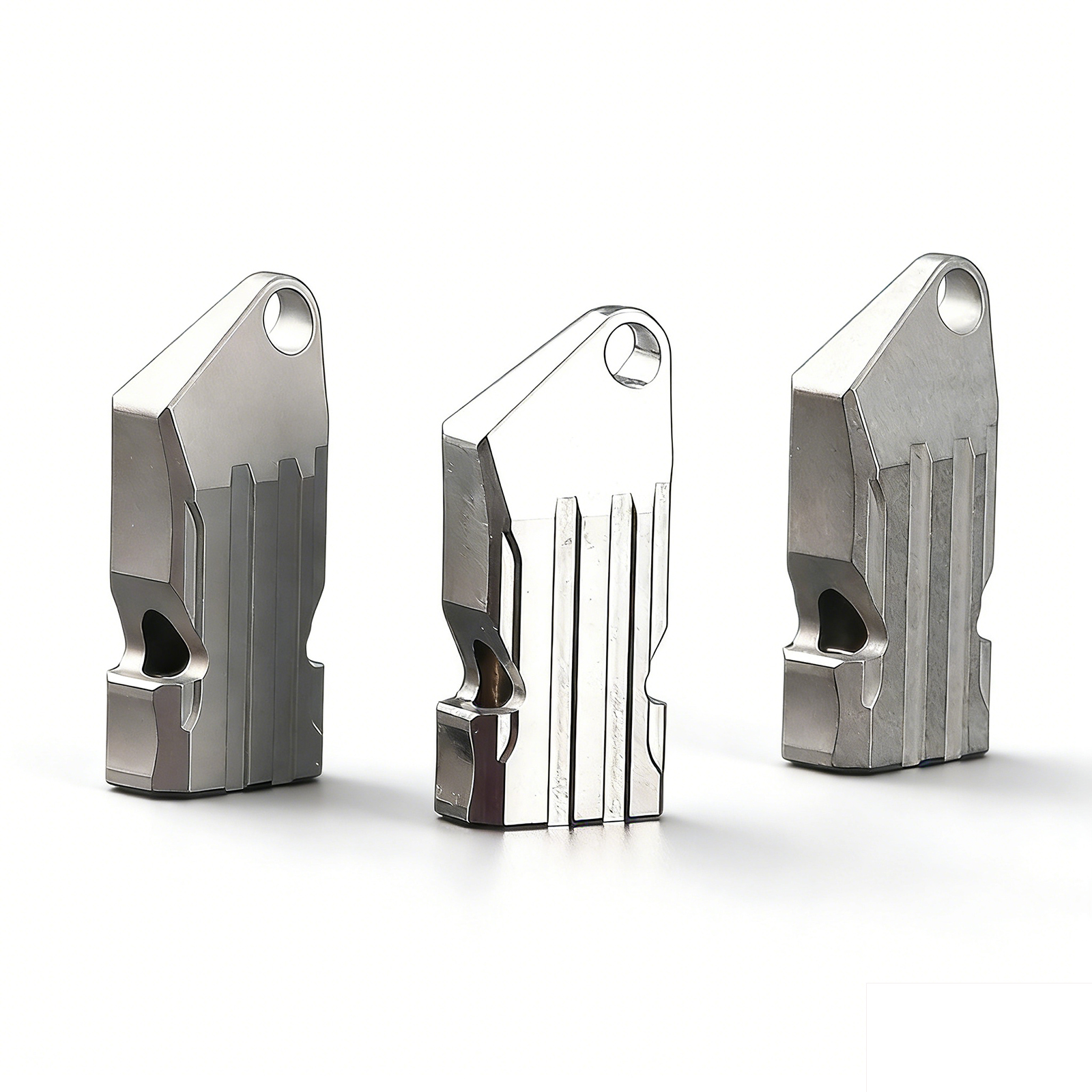 TIBROMTACK Gr5 Titanium Alloy Dual Tube Emergency Whistle, Loud Survival Whistle for Adults, Lightweight Dog Whistle, Portable Outdoor Safety Whistle for Hiking Camping Backpacking