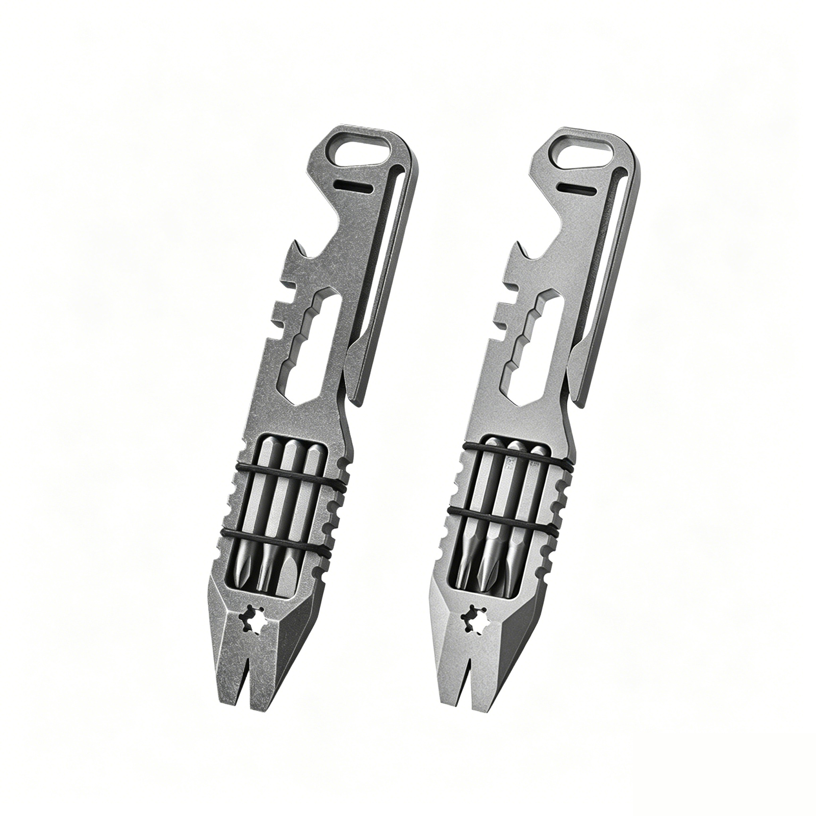 TIBROMTACK Titanium Multi-Functional Mini EDC Tool, Gr5 Titanium Alloy, Bottle Opener, Nail Puller, Wrench, Bike Hub Adjuster, Screwdriver