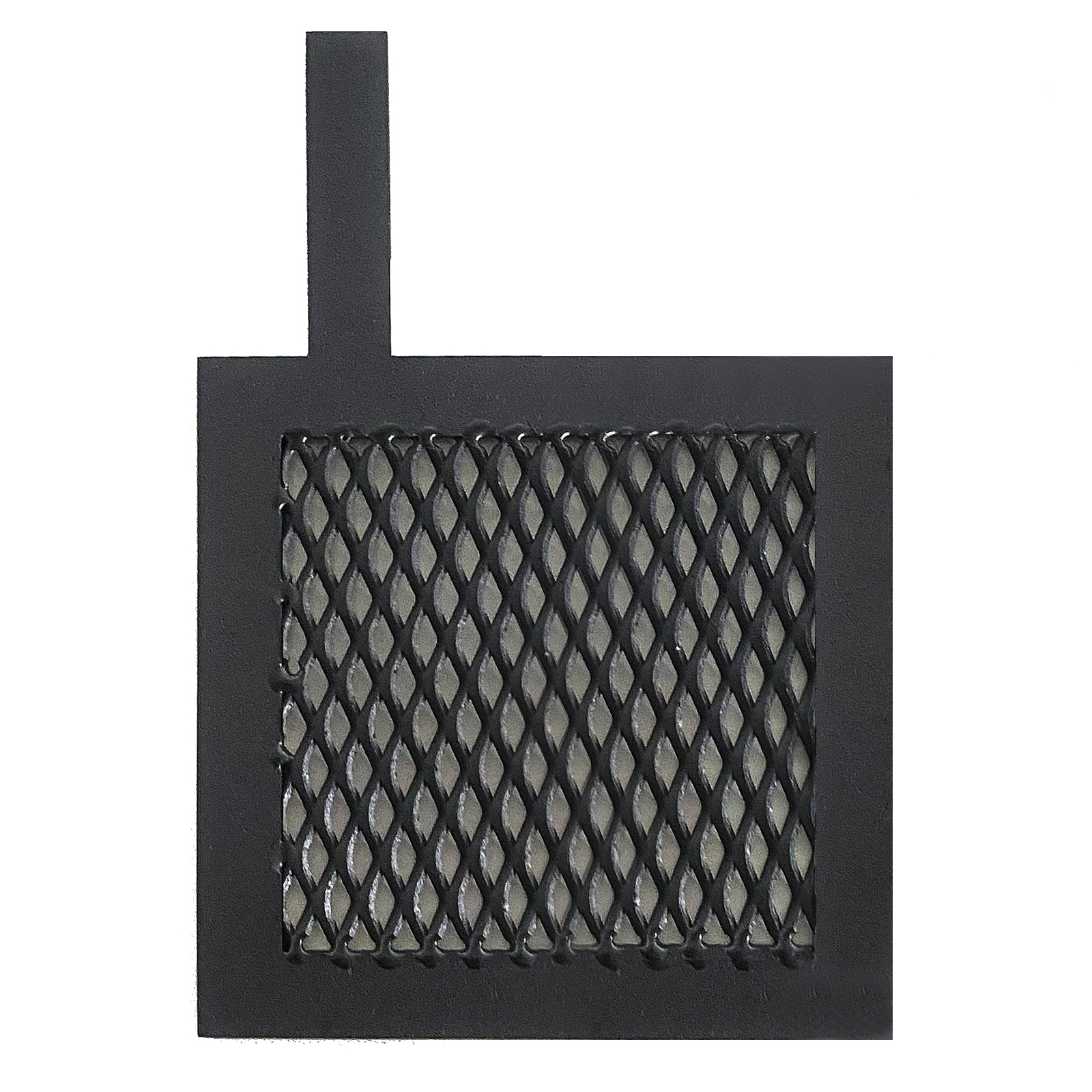 Ru-Ir Coated Titanium Anode Mesh 80×80mm with 10×40mm Terminal Plate