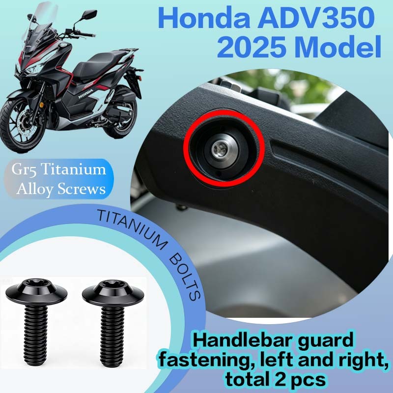TIFOLD Full‑Vehicle Titanium Alloy Modification Screws for Honda ADV350 Motorcycle, 2025 Model