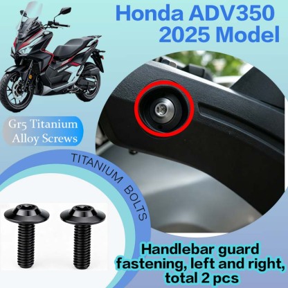 TIFOLD Full‑Vehicle Titanium Alloy Modification Screws for Honda ADV350 Motorcycle, 2025 Model
