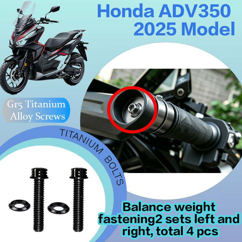 TIFOLD Full‑Vehicle Titanium Alloy Modification Screws for Honda ADV350 Motorcycle, 2025 Model