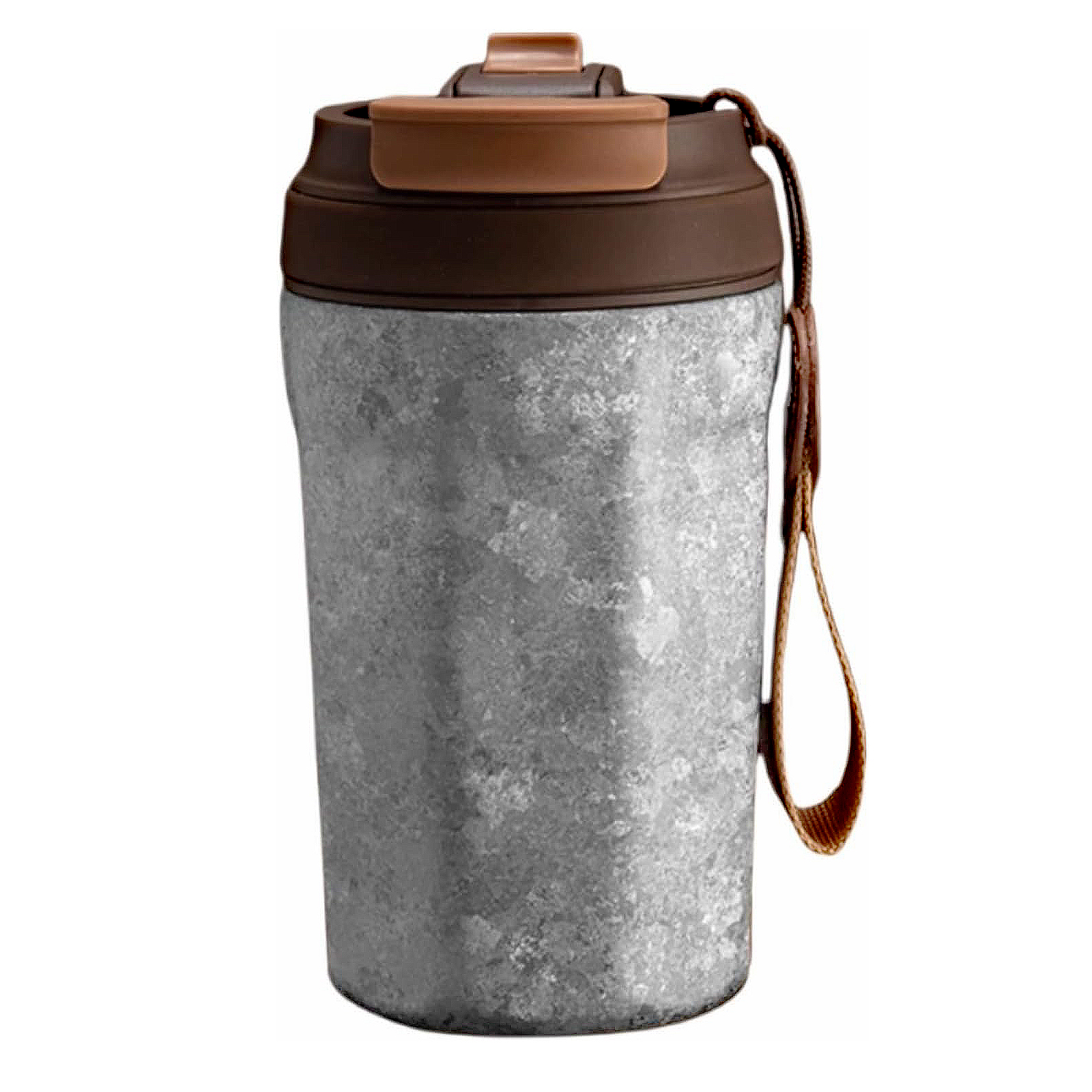 TIBROMTACK 15oz Travel Coffee Mug Titanium Coffee Travel Cup with Lid Leak Proof Small Travel Mug Reusable Portable Coffee Cup Insulated Coffee Tumbler for Hot and Cold Drinks