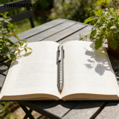 TIBROMTACK Titanium Bolt Action Pen - 120mm/4.72in 32.2g | Steel-Strength for Business Signing & Calligraphy, BPA Free