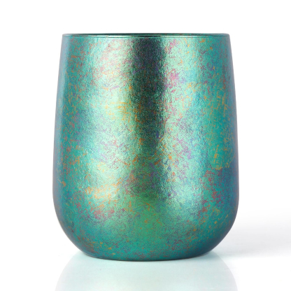 TIBROMTACK Gr1 Titanium Goose Egg Cup - Reusable, Insulated & Portable, Suitable for Juice, Coffee, Ideal for Home, Bar & Parties, Lightweight