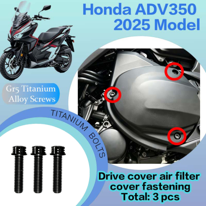 TIFOLD Full‑Vehicle Titanium Alloy Modification Screws for Honda ADV350 Motorcycle, 2025 Model