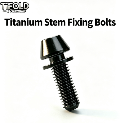 Titanium Alloy Stem Mounting Screws, 6 PCS, Ultralight & High‑Strength, Head Tube Fixing Screws for Road & Mountain Bikes  