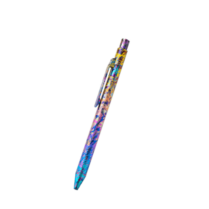 TIBROMTACK Pure Titanium Bolt Action Pen - 14.3cm EDC Fidget Pen | Steel-Strength 23.2g Titanium Pen for Business Signing, Writing & Daily Carry, BPA Free