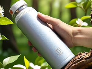 metal water bottle
