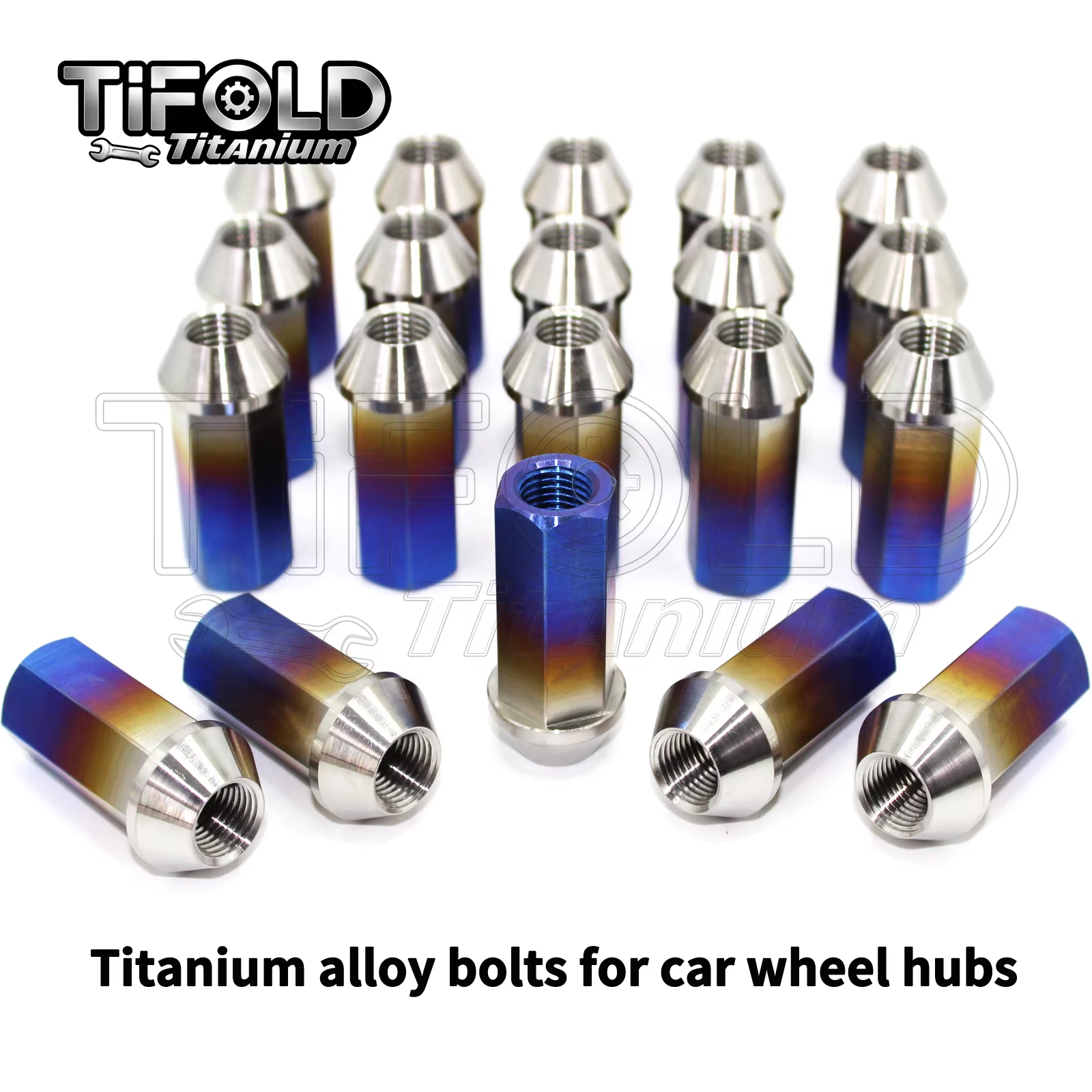 TIFOLD M12x45x1.25P Titanium alloy car wheel hub screws  (1pc/5pcs/10pcs)