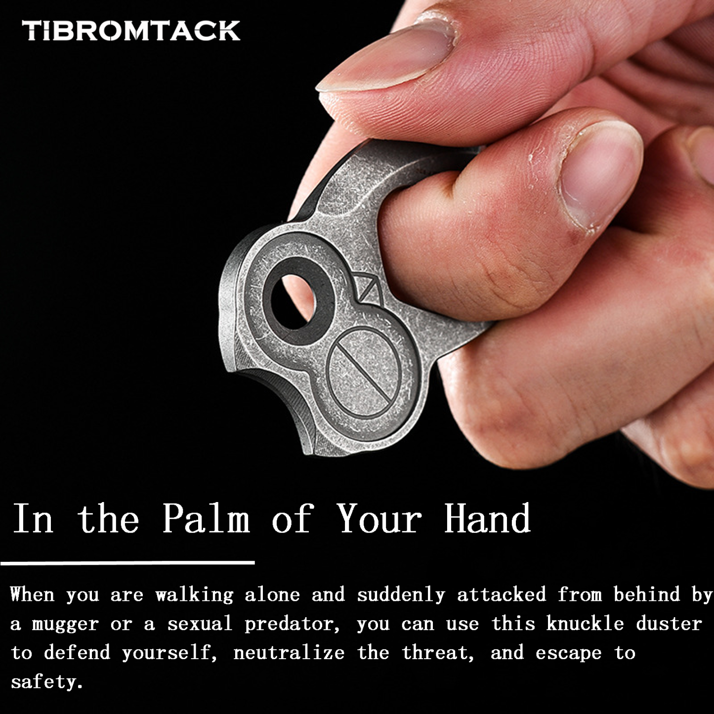 TIBROMTACK Titanium Alloy EDC Multifunctional Keychain, Creative Owl Bottle Opener, Lightweight 15g Durable Key Ring for Daily Carry & Outdoor Activities