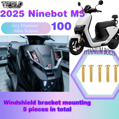 TIFOLD Titanium Alloy Modification Screws for Segway Ninebot M5 100 2025 Model Electric Motorcycle