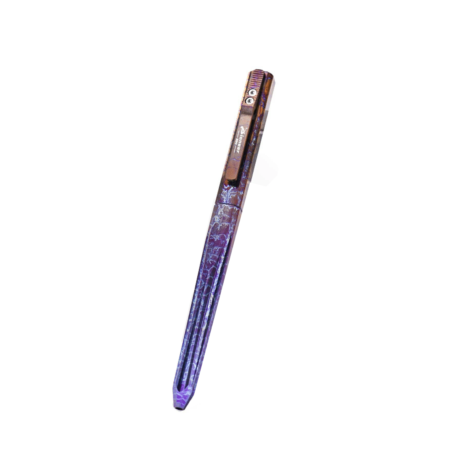 TIBROMTACK Pure Titanium Bolt Action Pen - 135mm/5.31in 35g EDC Fidget Pen | Steel-Strength Titanium Pen for Writing, Calligraphy & Signing, BPA Free