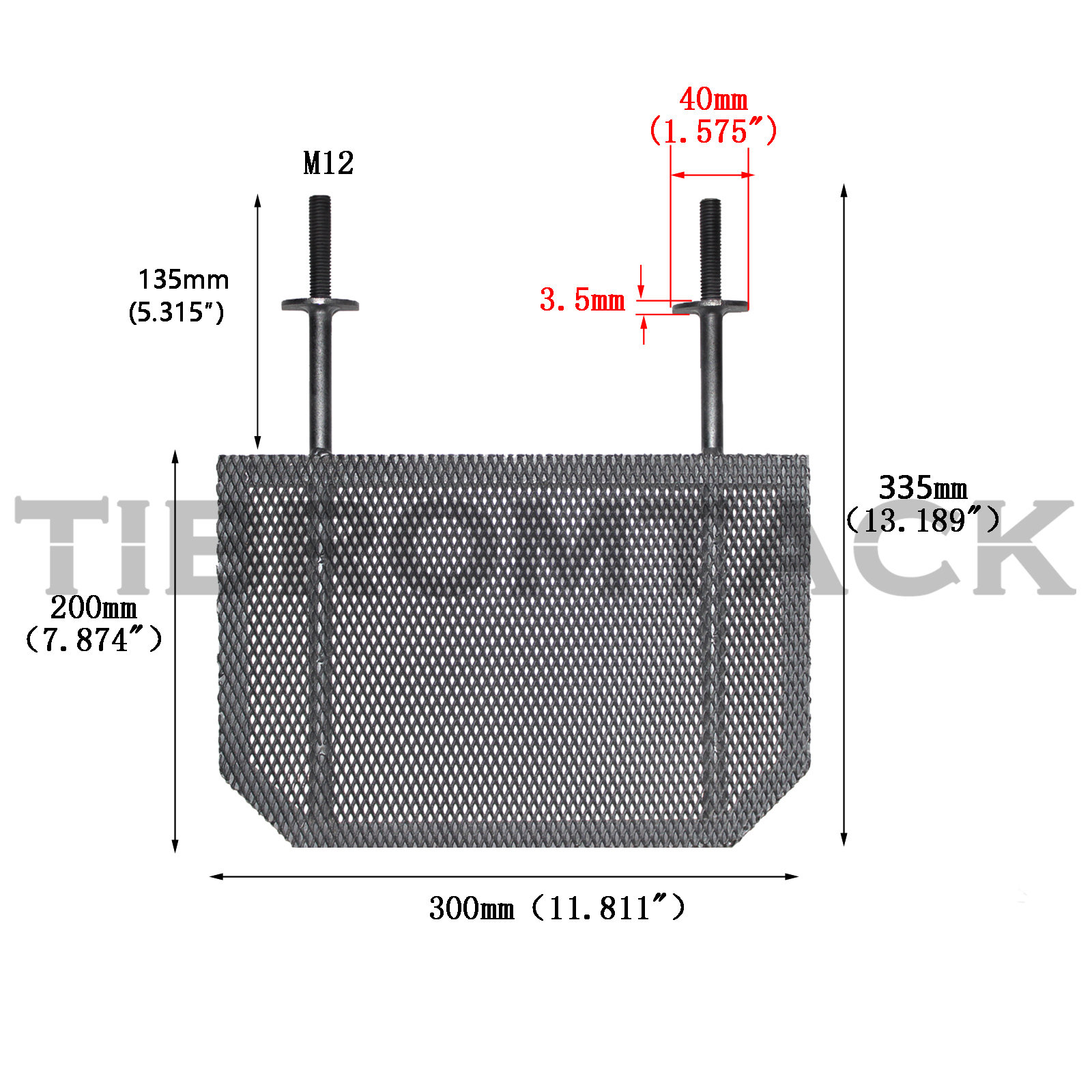 TIBROMTACK Ru Ir Coated Titanium Anode Mesh