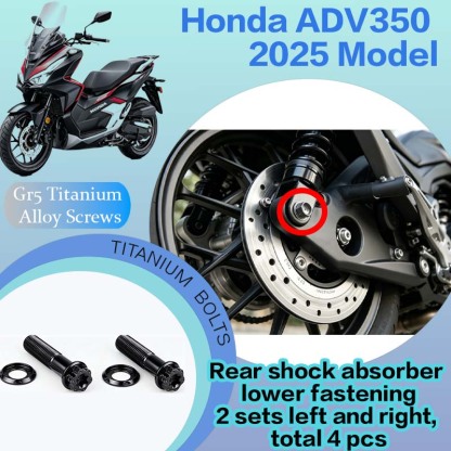 TIFOLD Full‑Vehicle Titanium Alloy Modification Screws for Honda ADV350 Motorcycle, 2025 Model