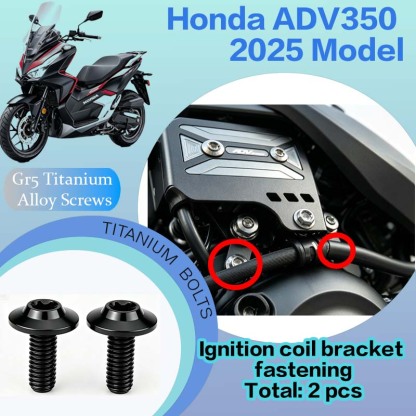 TIFOLD Full‑Vehicle Titanium Alloy Modification Screws for Honda ADV350 Motorcycle, 2025 Model