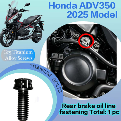 TIFOLD Full‑Vehicle Titanium Alloy Modification Screws for Honda ADV350 Motorcycle, 2025 Model