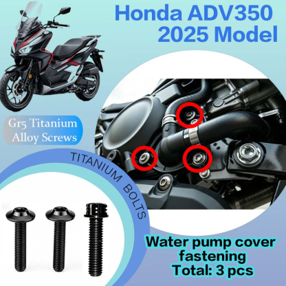 TIFOLD Full‑Vehicle Titanium Alloy Modification Screws for Honda ADV350 Motorcycle, 2025 Model