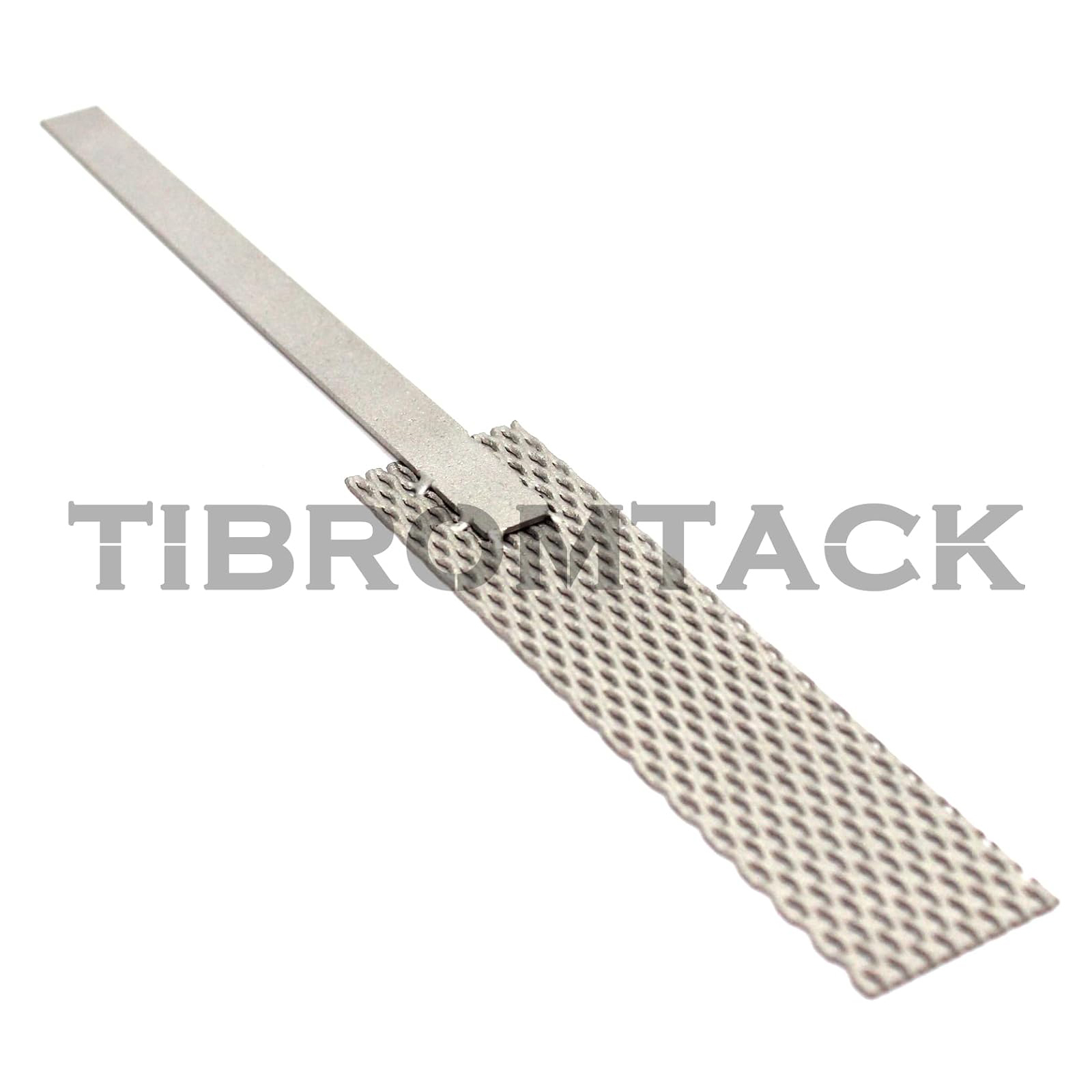 TIBROMTACK Platinized Titanium Anode Mesh 1"x4" Electrolytic Mesh with Platinum Coating Jewelry Plater Tool with Handle