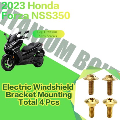 TIFOLD Titanium Alloy Modification Screws for Honda NSS350 Motorcycle, 2023 Model