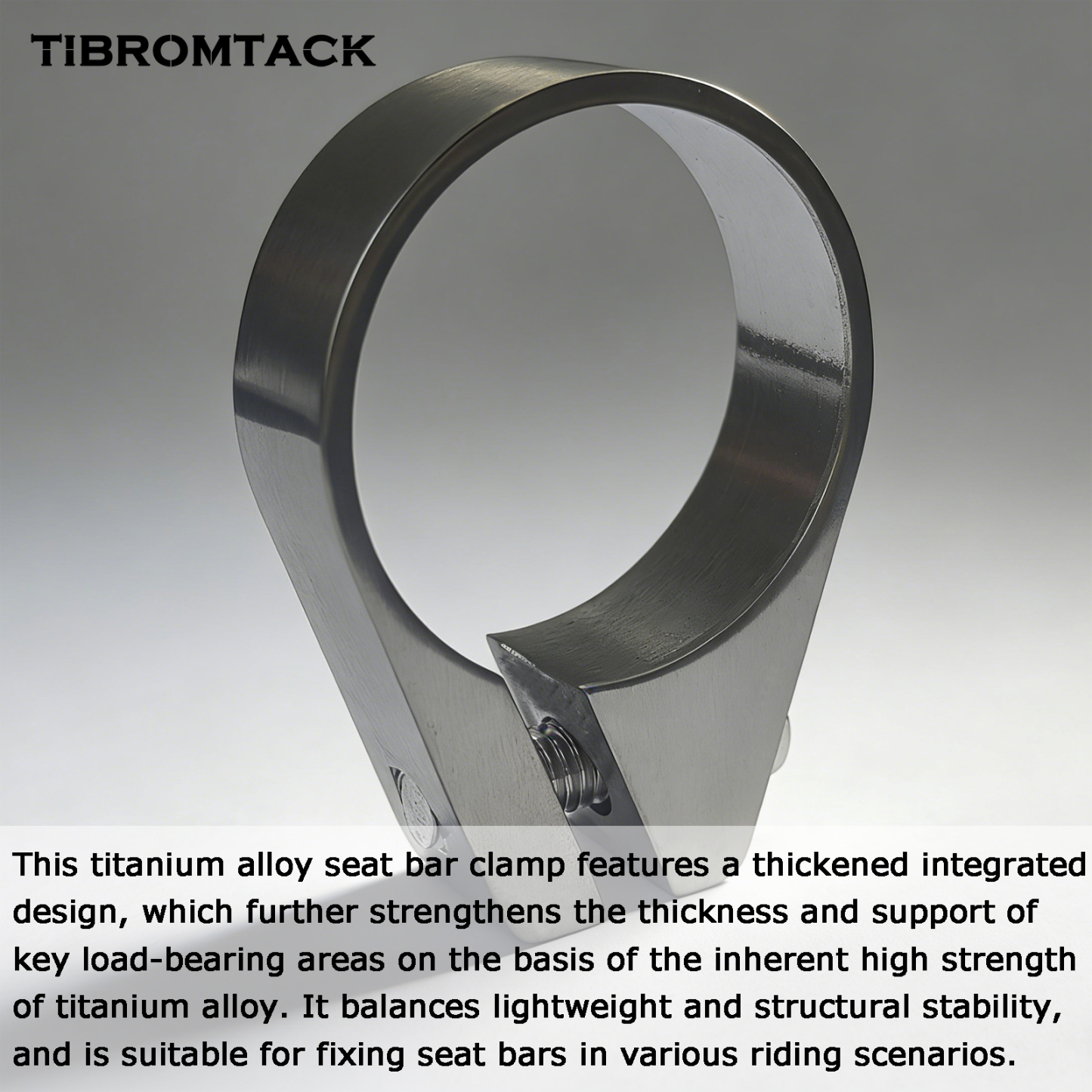 TIBROMTACK Titanium Bicycle Seat Clamp, 34.9mm (1.37 Inch) Inner Diameter, 27.8g Ultra-Light Bike Seat Clamp for Bike Seat Posts, High Strength & Corrosion Resistant SE Bike Parts