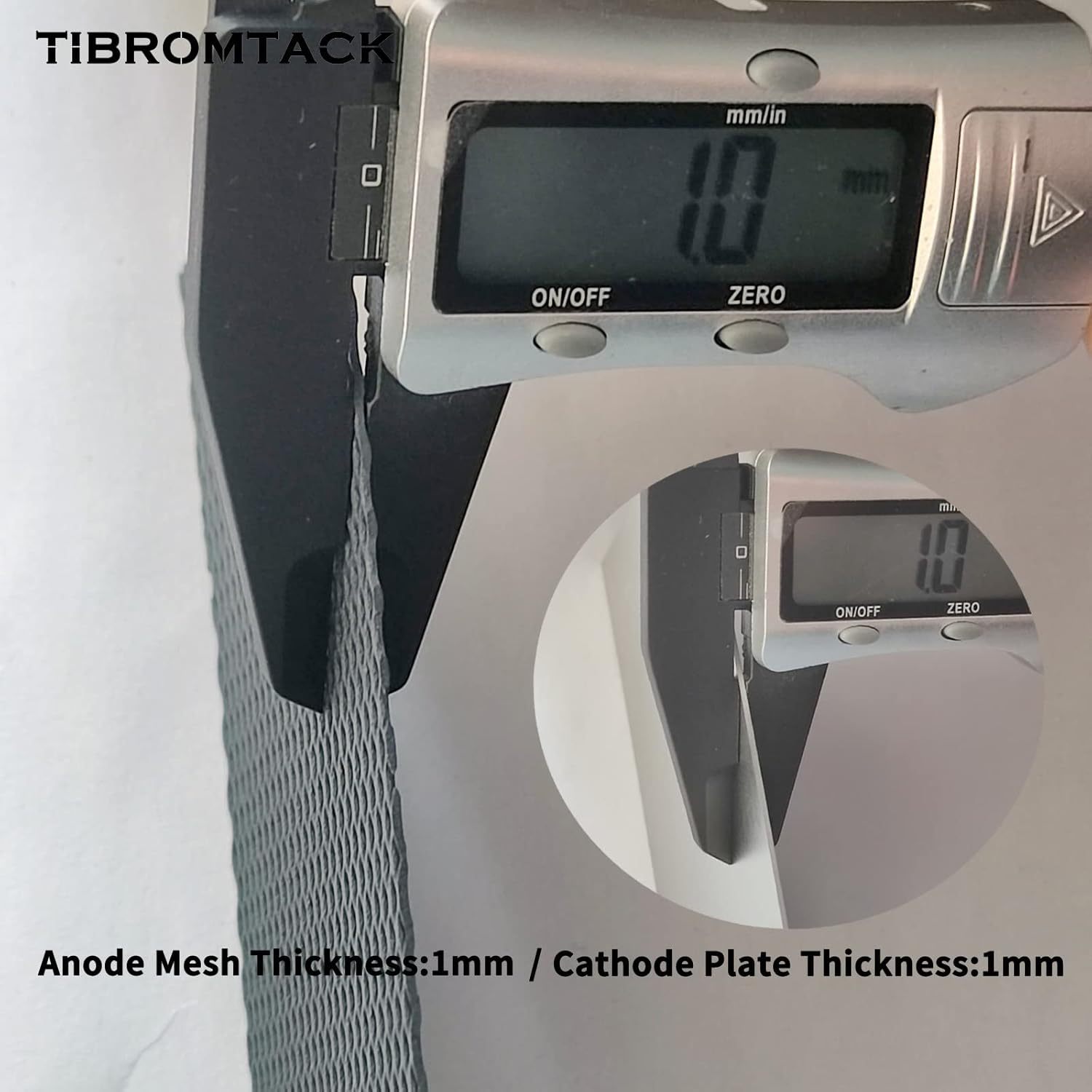 MMO Titanium Anode Mesh with Ruthenium-Iridium Coating and Cathode Electrolytic Plate Without Coating for Water Ionizer or Sodium Hypochlorite Generator.