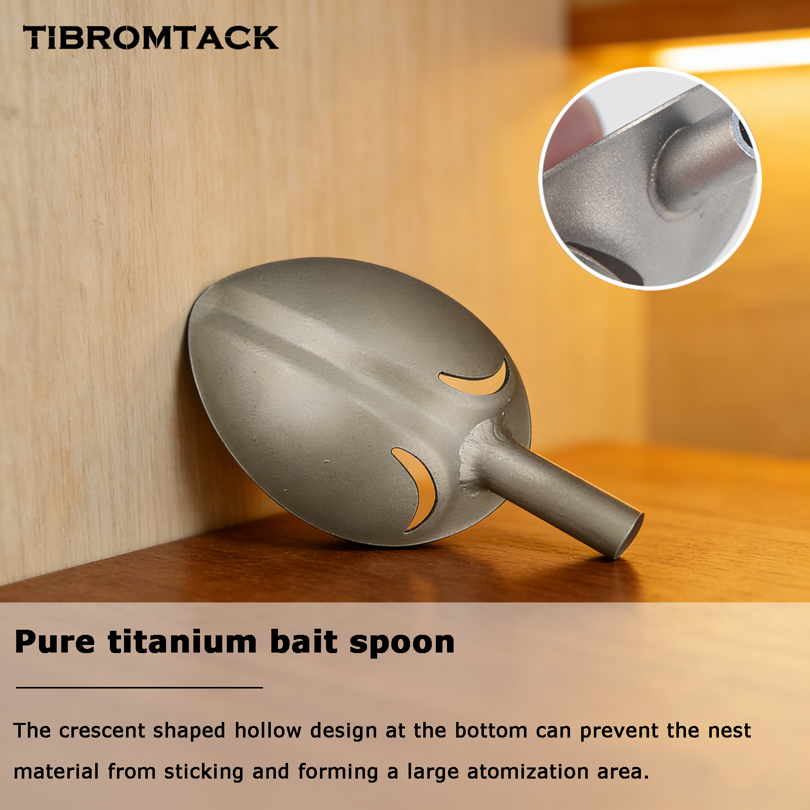 TIBROMTACK Titanium Fishing Spoon, Ultra-Light High-Strength Fishing Spoons Lures for Saltwater Surf Fishing, Rock Fishing & Long Casting, Precision Bait Casting Tool, Corrosion Resistant, 7cm/2.8inch