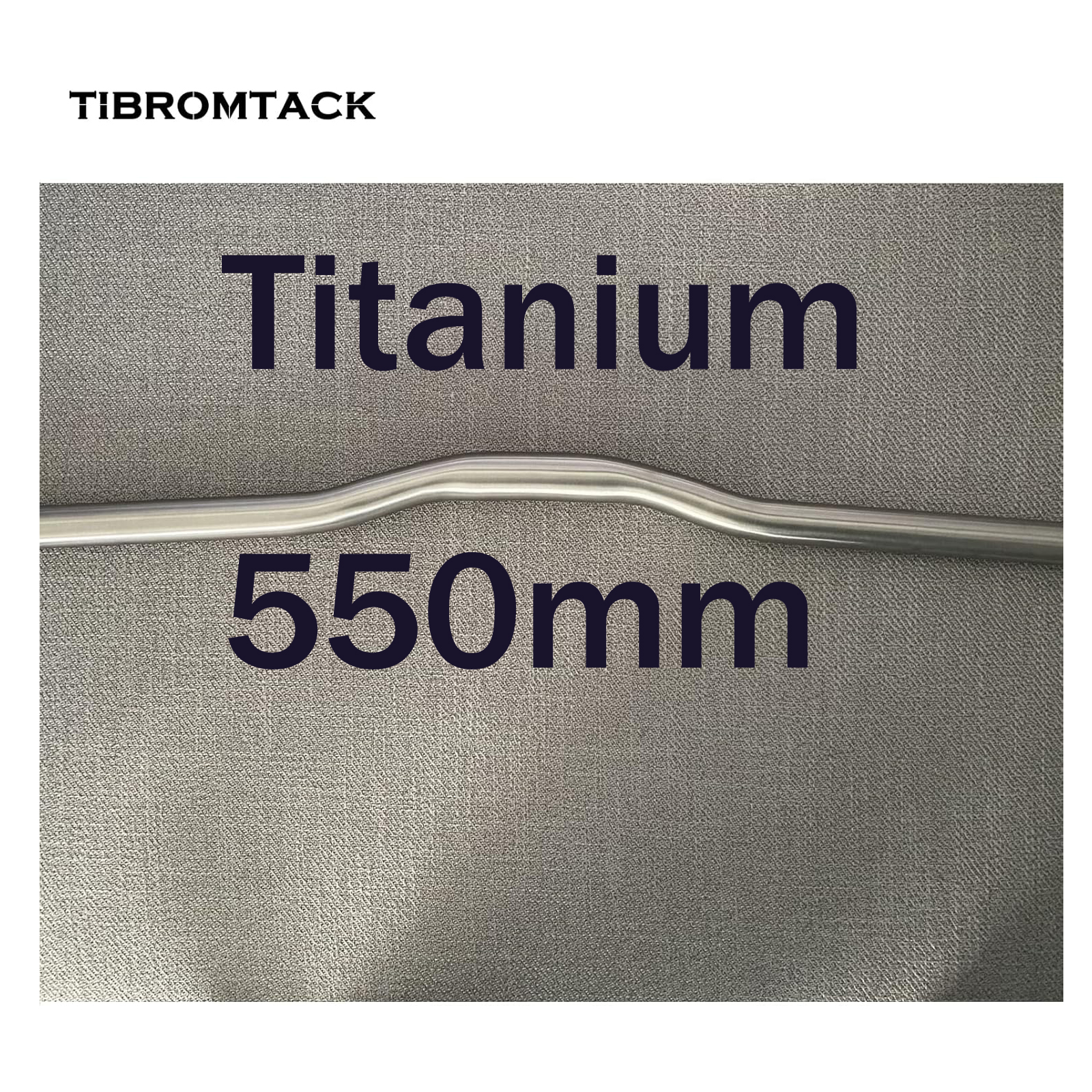 Titanium Handle Bar for Brompton bicycle 7° Riser 25.4mm can fit w3 Sixty Folding Bike Lightweight，length 550mm