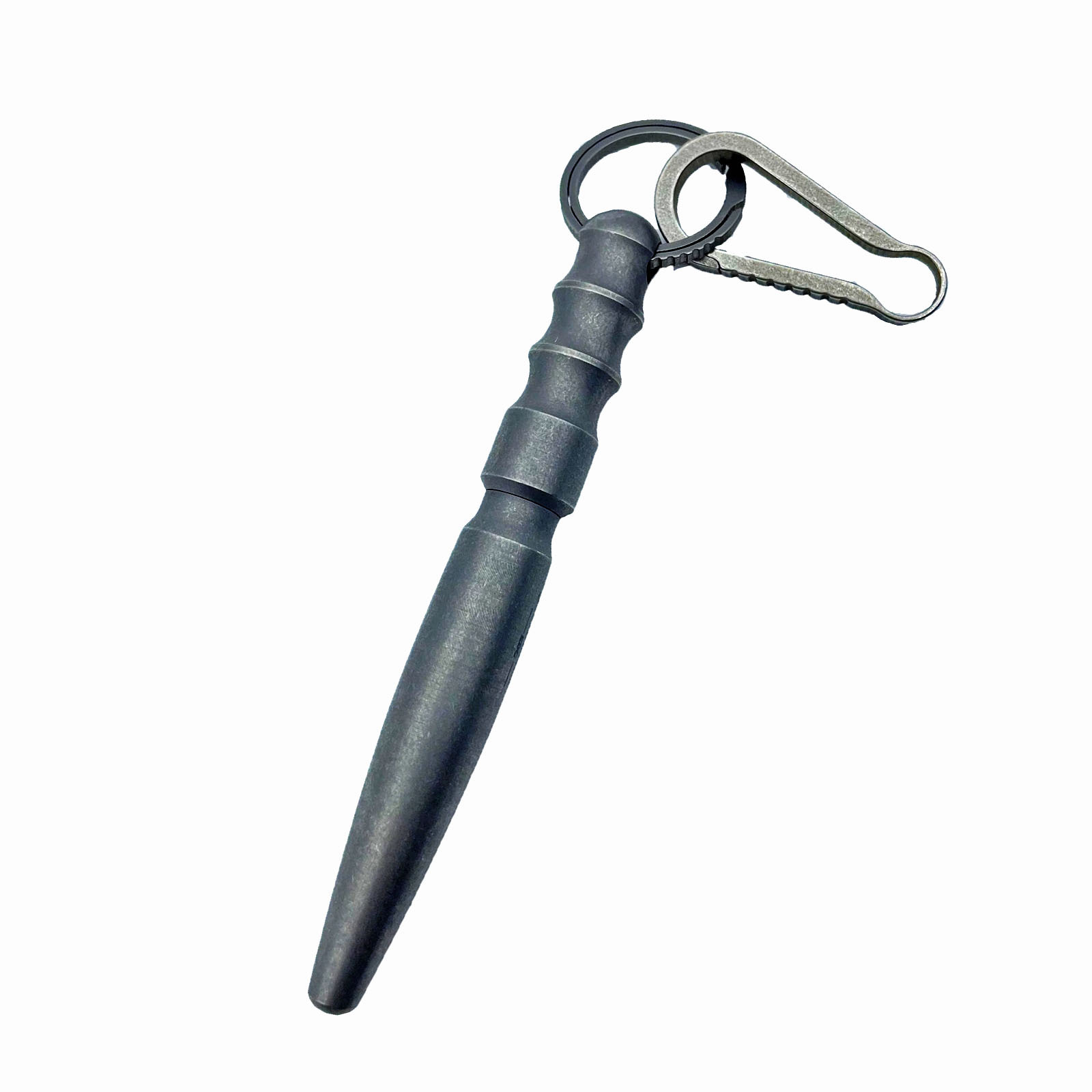 TIBROMTACK Pure Titanium Bolt Action Pen - 9.5cm/3.74in 25g EDC Fidget Pen | Steel-Strength Titanium Pen with Keychain for Writing & Emergency Window Breaking