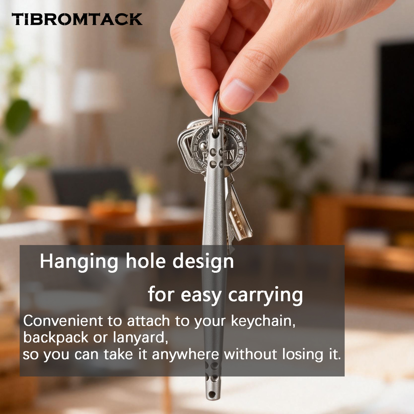 TIBROMTACK Titanium Tactical Pen, Grade 5 Titanium Alloy EDC Pen, Self Defense Pen for Men Women, Lightweight Portable Everyday Carry Writing Pen with Smooth Ink Flow