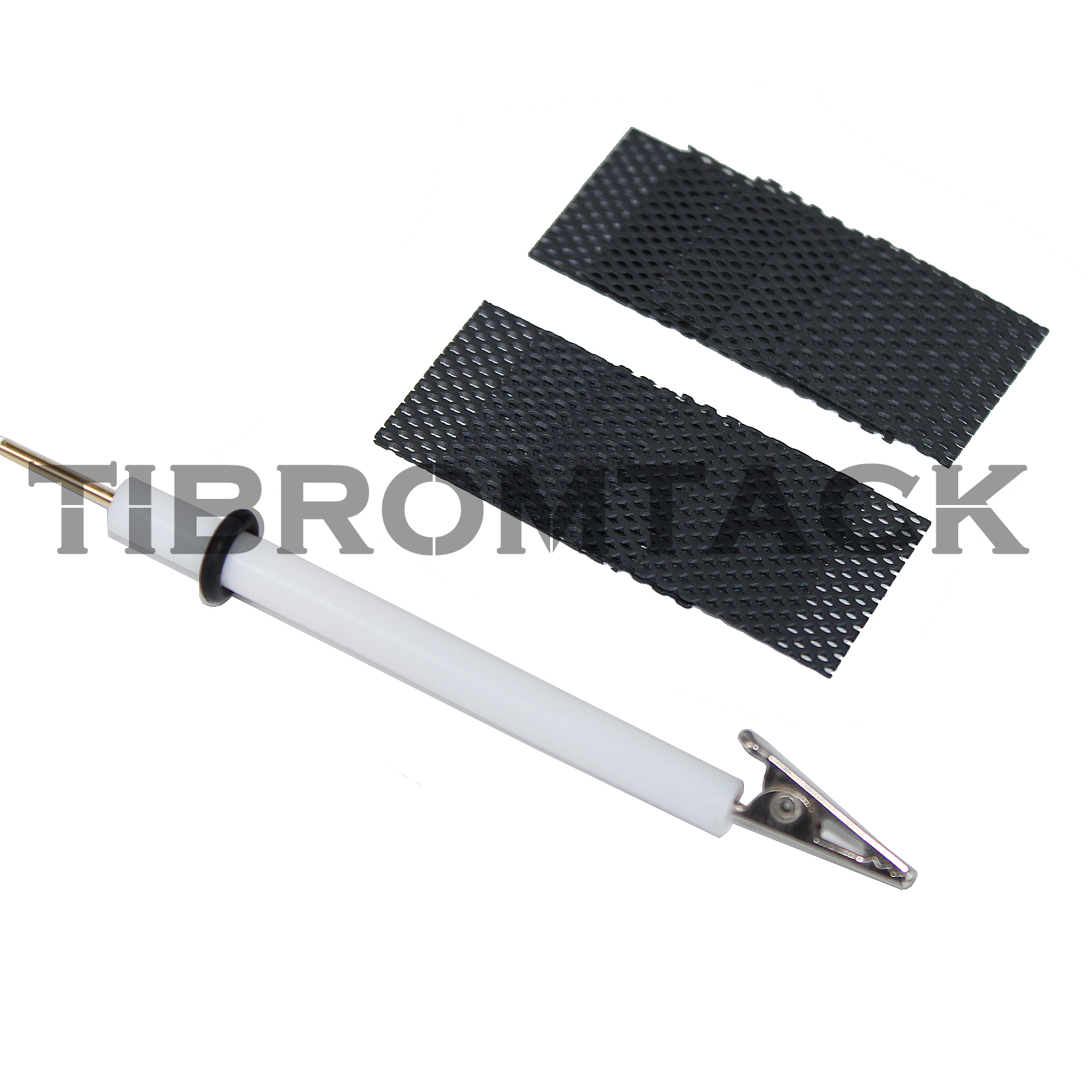 TIBROMTACK Ir-Ta Coated Titanium Electrode Mesh Set with Electrode Clip 