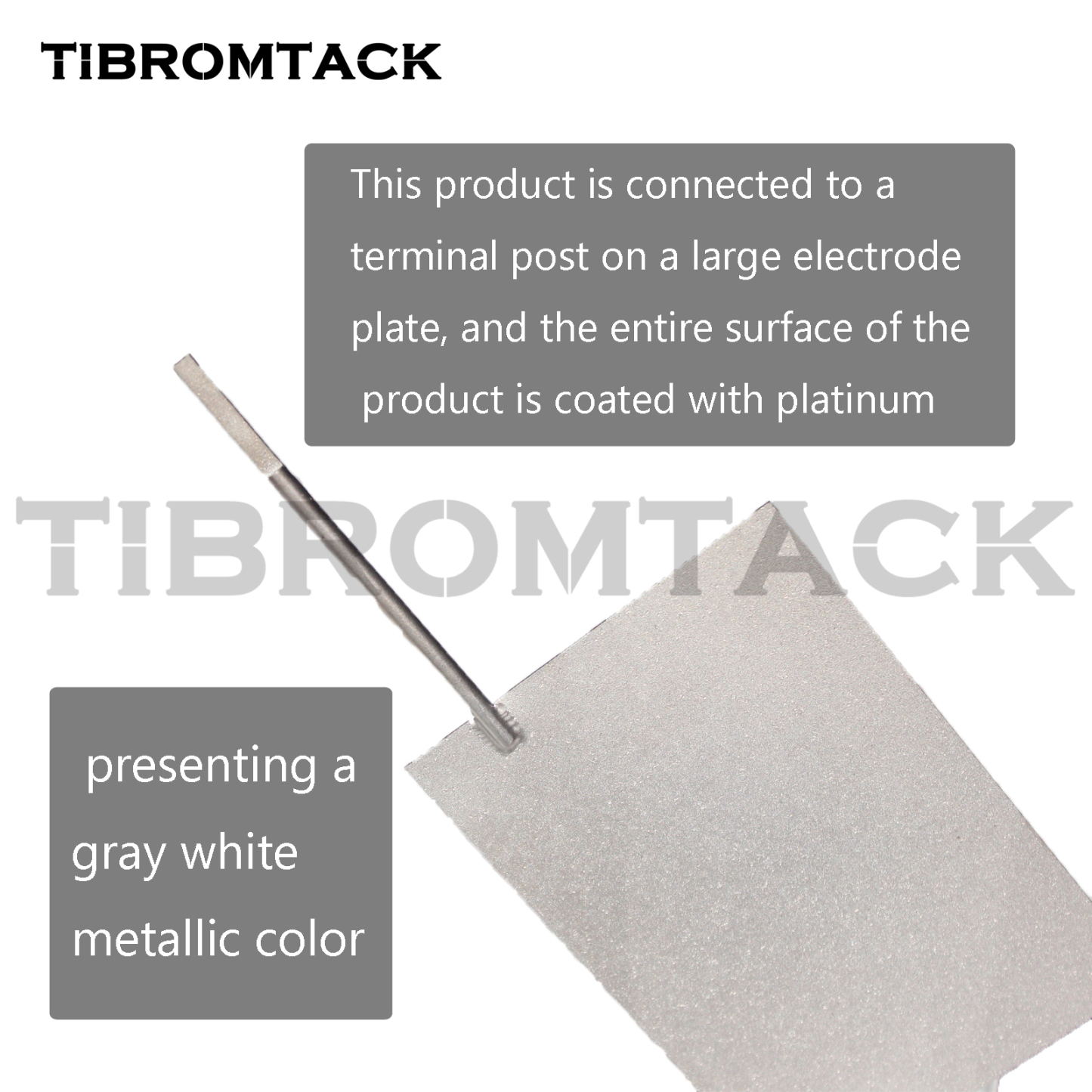 TIBROMTACK Platinum Coated Titanium Anode Plate 147×97×1mm