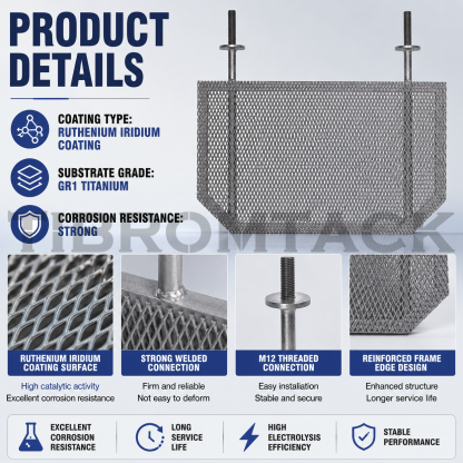 TIBROMTACK Ru Ir Coated Titanium Anode Mesh