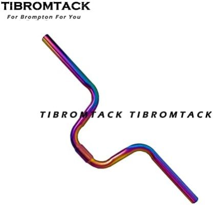 For Brompton Titanium Riser Handle Bar M Type 25.4mm Ultra Light Ti Parts of Folding Bike