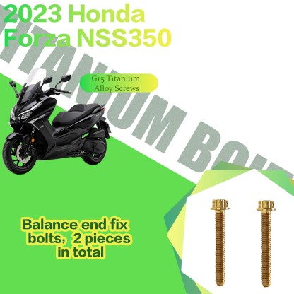 TIFOLD Titanium Alloy Modification Screws for Honda NSS350 Motorcycle, 2023 Model