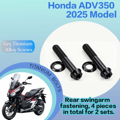 TIFOLD Full‑Vehicle Titanium Alloy Modification Screws for Honda ADV350 Motorcycle, 2025 Model