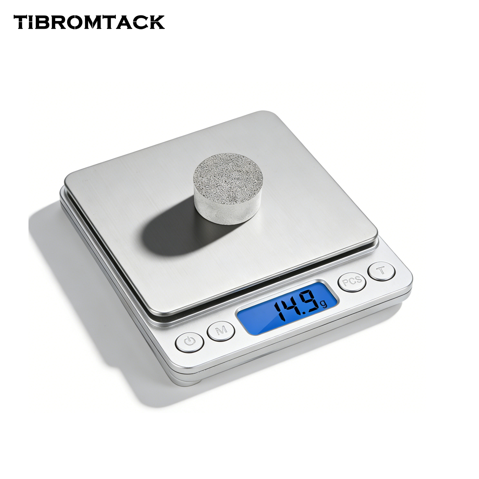 TIBROMTACK Titanium Sintered Column, 80µm Precision Porous Filter Element, 25mm(0.98in) Diameter x 10mm(0.39in) Height, 14.9g(0.53oz) High Purity Titanium for Industrial Filtration