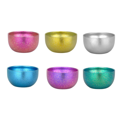 TIBROMTACK Tea Cup Set Double Layer Titanium Lightweight | Tea Container Cup Set Healthy and Safety Colorful | Sake Cup Coffee Mug Outdoor Camping Tableware Daily Home Office Use