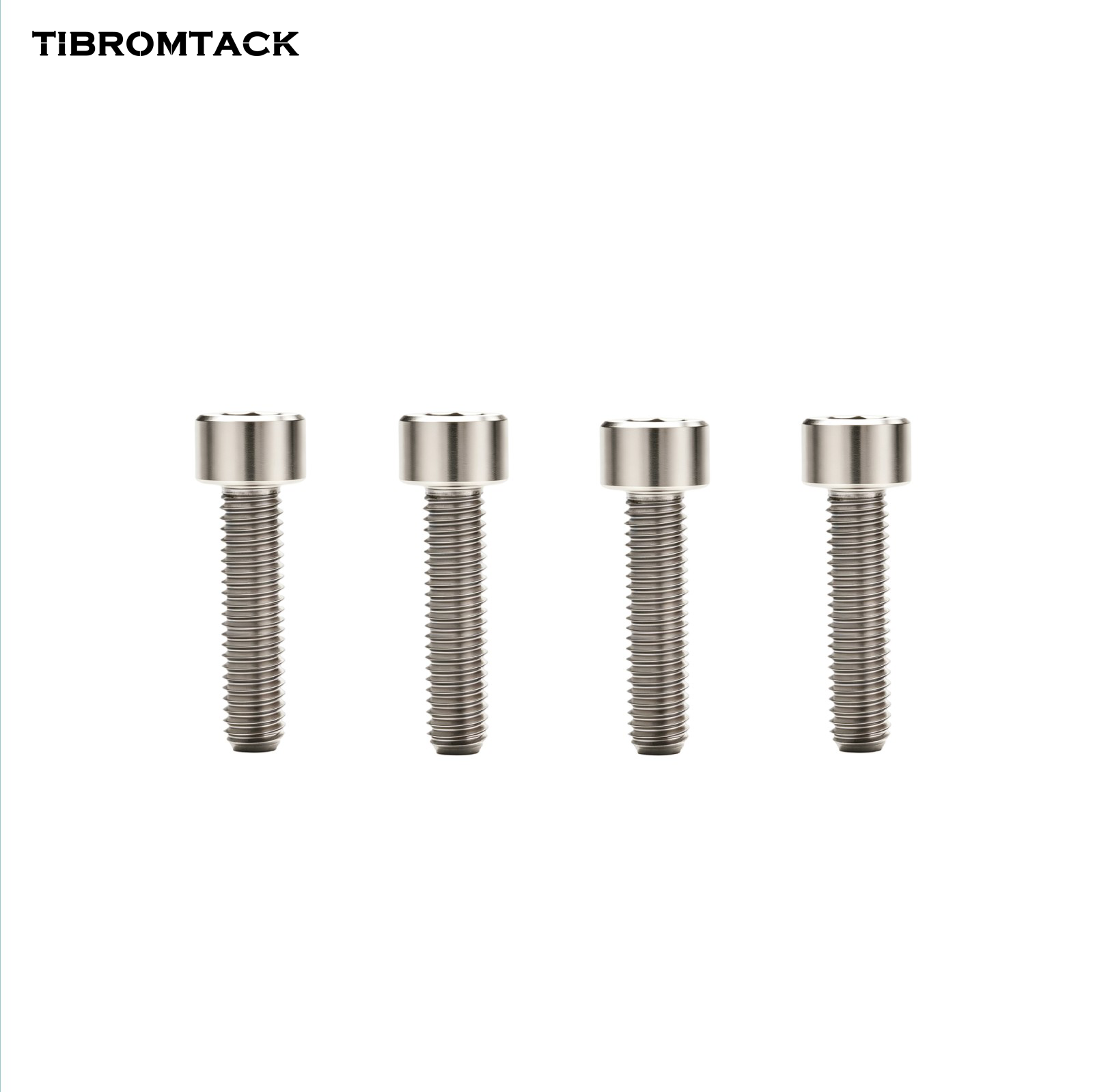 TIBROMTACK M6 Titanium Bolts 4pcs, Gr5 Titanium Alloy Lightweight Screws 10-35mm Length, Hex Socket Bolt with PVD Coating for Bicycle Motorcycle Replacement Parts
